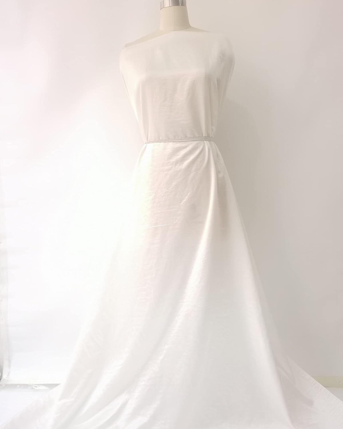 100cm*140cm White Natural Silk Satin Fabric 12 Momme Soft Silk Cotton Fabric Lining Material for Sewing