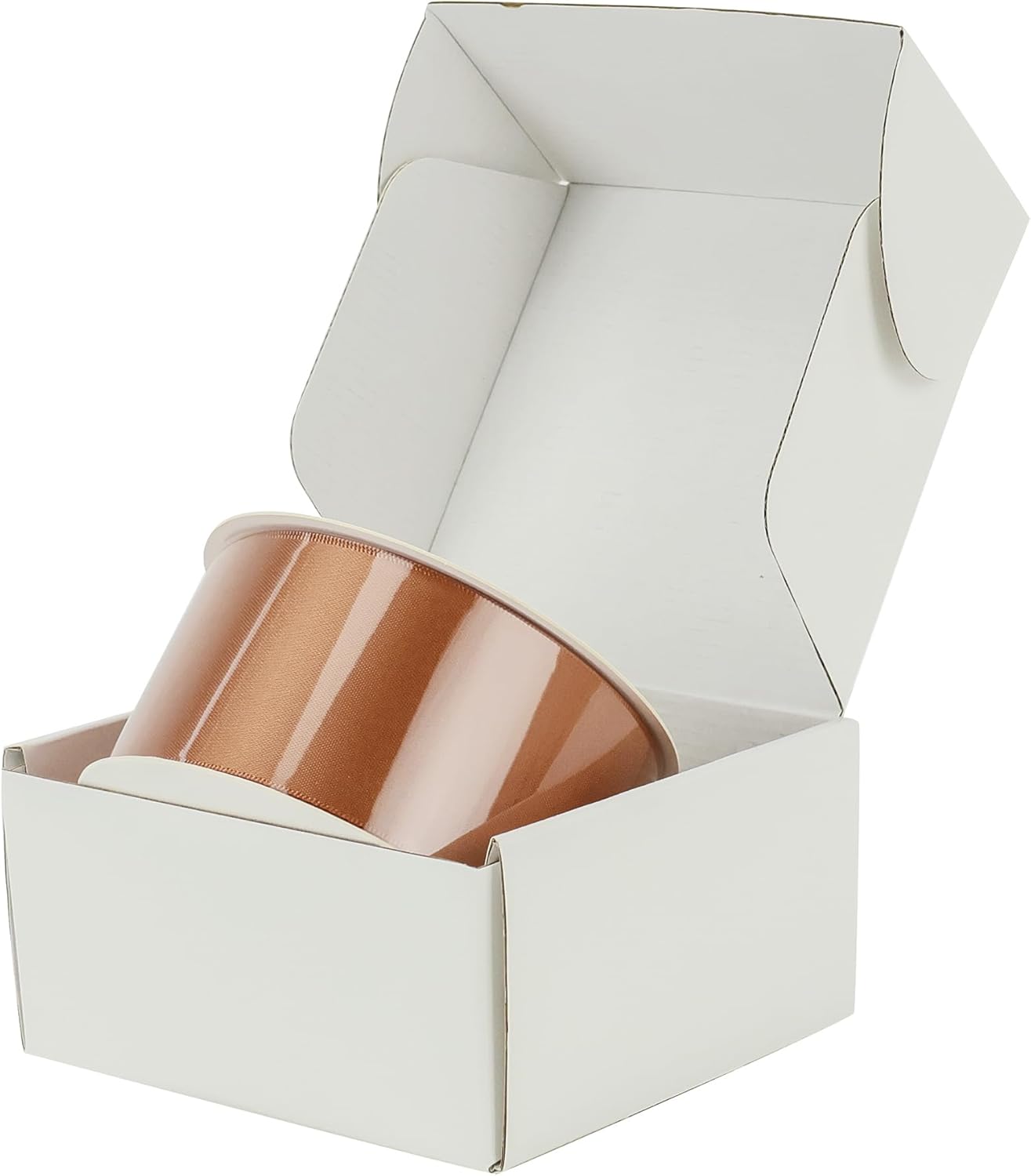 HUIHUANG Terracotta Ribbon 2 inch Wide Double-Faced Terracotta Satin Silk Ribbon for Flower Bouquet Wrap, Gift Wrapping, Fall Wedding Decor, Crafts and Bows Making- 25 Yards/Roll