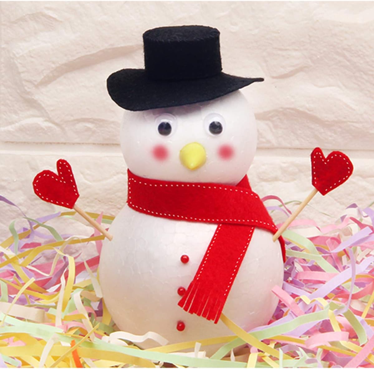 100PCS 1 Inch White Foam Balls Polystyrene Craft Balls Foam Balls for Art, Craft, Household, School Projects and Christmas Easter Party Decorations