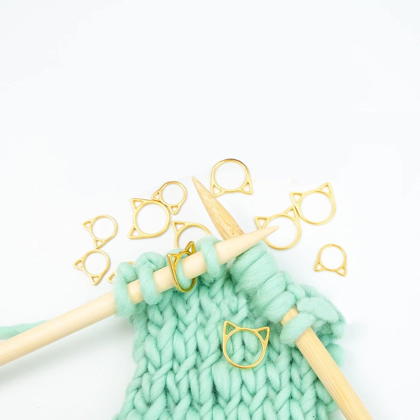 Hilsayum Cat Stitch Markers Cute Stitch Markers Metal Stitch Markers Knitting Accessories Stitch Markers for Crocheting