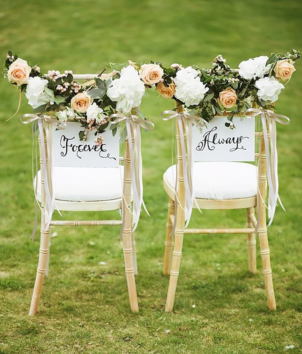 HUIHUANG White Satin Ribbon 1/2 inch X 50 Yards Continuous, White Double-Faced Satin Ribbon for Gift Wrapping, Bows, DIY Crafts, Flower Bouquet, Wedding Bridal Shower Decor, Hairs