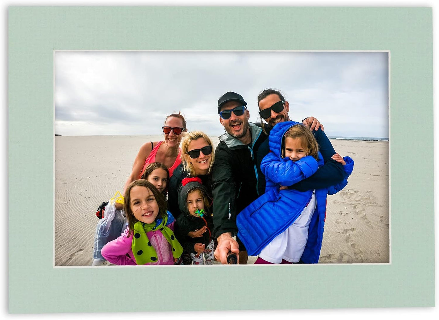 11x14 Mat for 8.5x11 Photo - Precut Honeydew Green Picture Matboard for Frames 11 x 14 Inches - Bevel Cut Matte to Display Art 8.5 x 11 Inches - Acid Free ONE MAT with Backing Board & Clear Bag