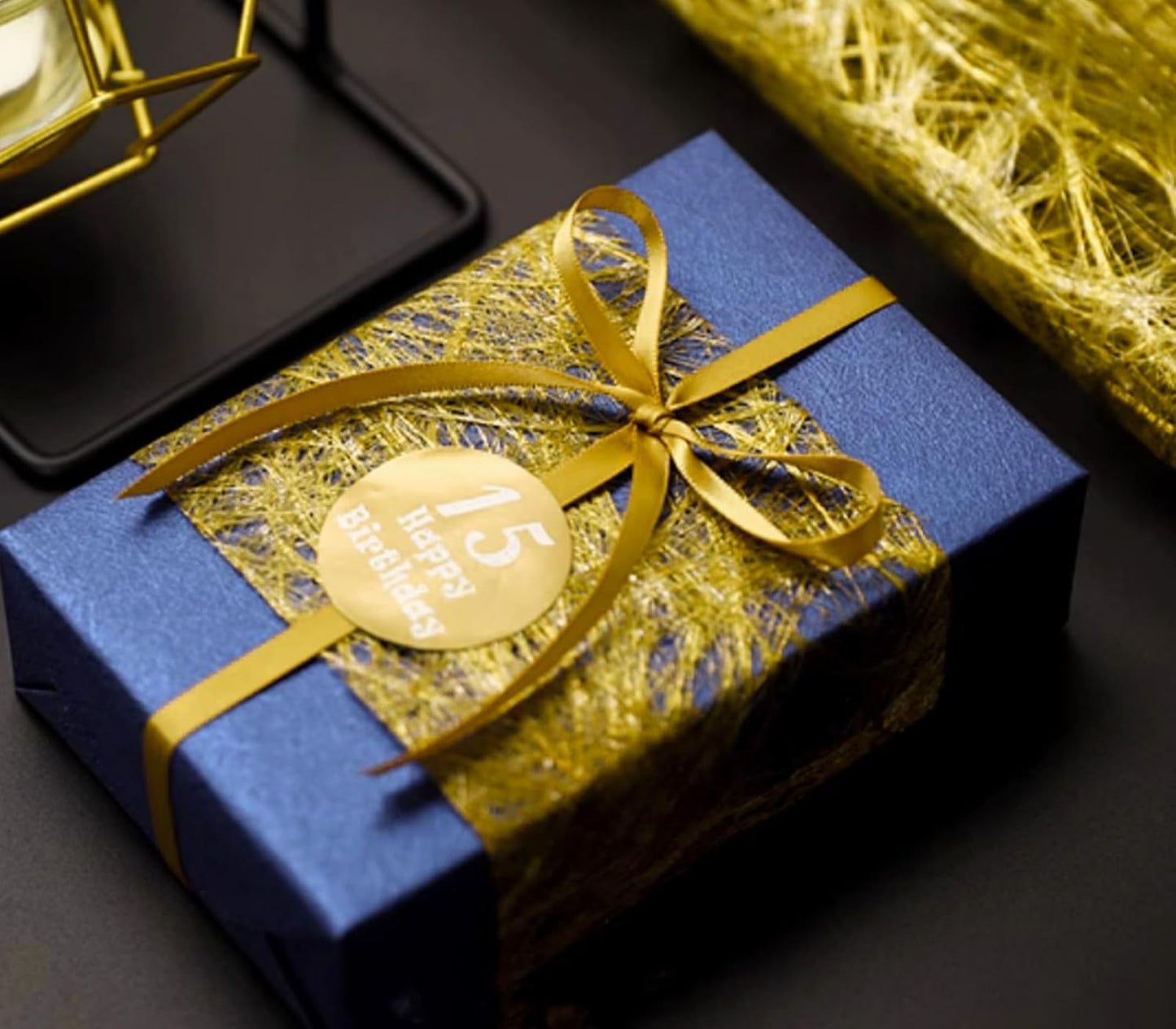 1/4" x 100 Yards Old Gold Polyester Satin Ribbon Single Faced Bulk Fabric Ribbons for Gift Wrapping, Crafting and DIY Projects, Hair Accessories, Tiny Bows