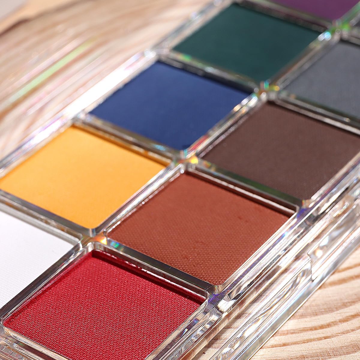 10 Colors Solid Fluorescent Neon Pigment Powder Set Gradient Iridescent Aurora Mermaid Pearl Glitter Dust Kit for Home Salon Nail Art Designs