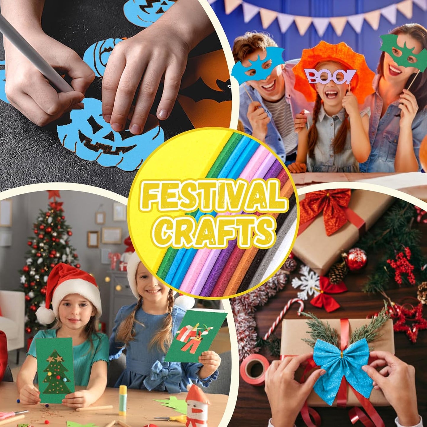 10 Pack Foam Sheets Craft 8 x 12 inch, Eva Color Foam Paper for Art Crafts Projects, Classrooms Scrapbook Gift DIY Cutters Card Party Decoration (Grey)