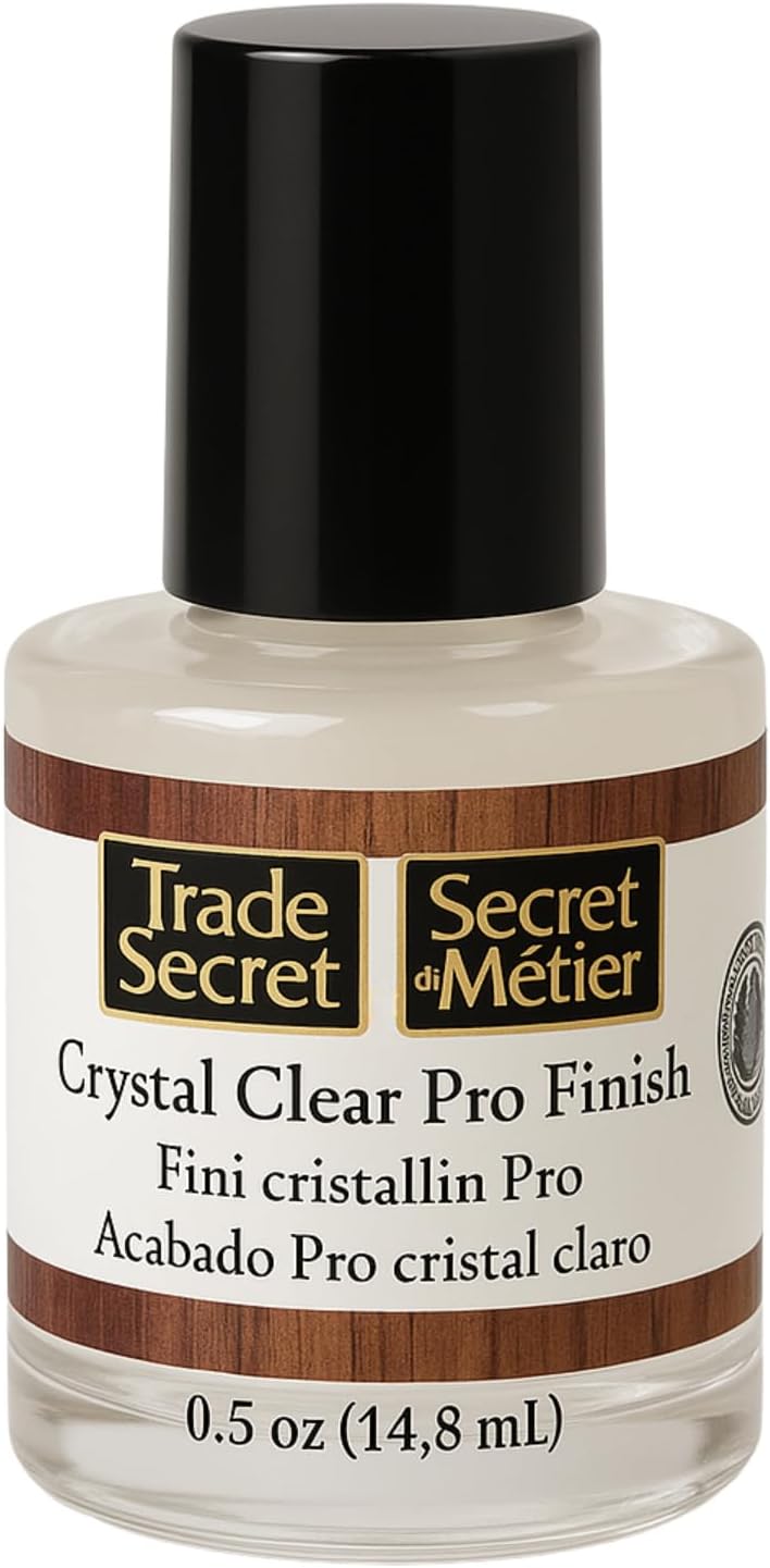 Trade Secret Crystal Clear Pro Finish, Furniture Repair Touch Up Coat, Clear Polyurethane Scratch and Water Protection, Wood Varnish and Polish, Paint and Stain Compatible, 0.5 oz (14.8 ml)