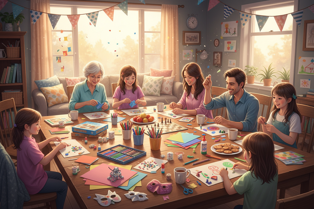 Game + Craft Fun Combine playtime and creativity for the whole family.