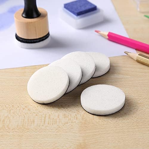 Ink Paints Mixing Blending Tool Mini Round Foam Refills, for Scrapbooking Craft, Control of Ink Placement, No More Inky Fingers Ink Blending Tool with Spare Pads for Rubber Stamping & Scrapbooking