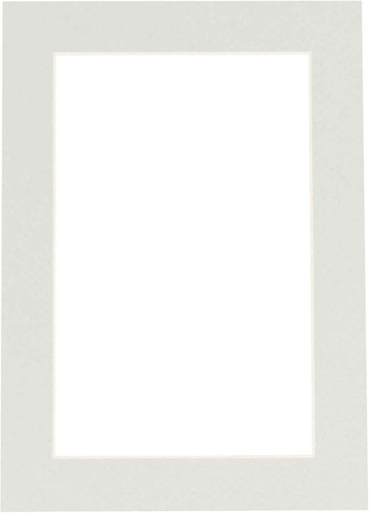 11x14 Mat for 8.5x11 Photo - Precut Grey Picture Matboard for Frames Measuring 11 x 14 Inches - Bevel Cut to Display Art 8.5 x 11 Inches - Acid Free ONE MAT with Backing Board & Clear Bag