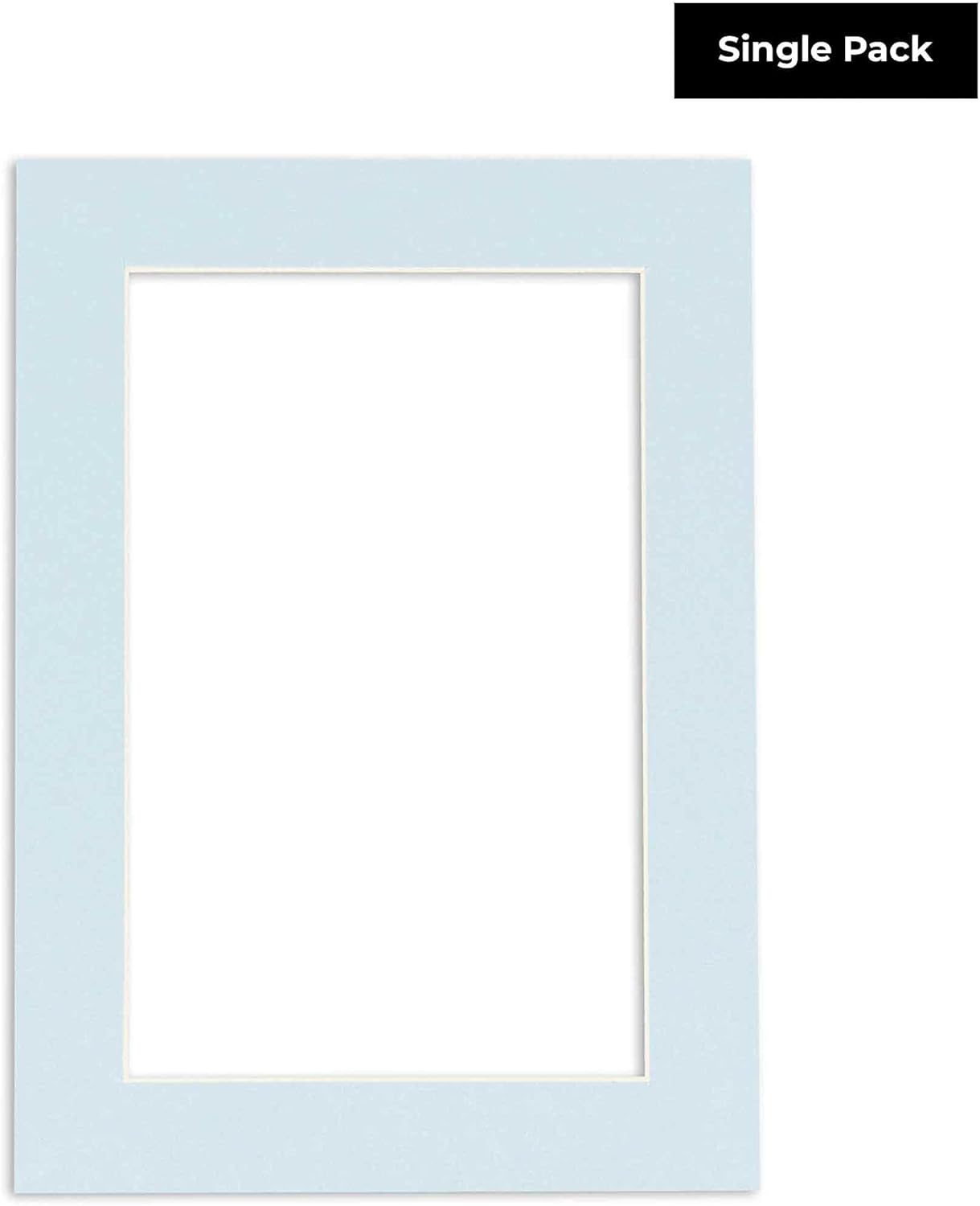 11x14 Mat for 8.5x11 Photo - Precut Baby Blue Picture Matboard for Frames Measuring 11 x 14 Inches - Bevel Cut Matte to Display Art 8.5 x 11 Inches - Acid Free ONE MAT with Backing Board & Clear Bag