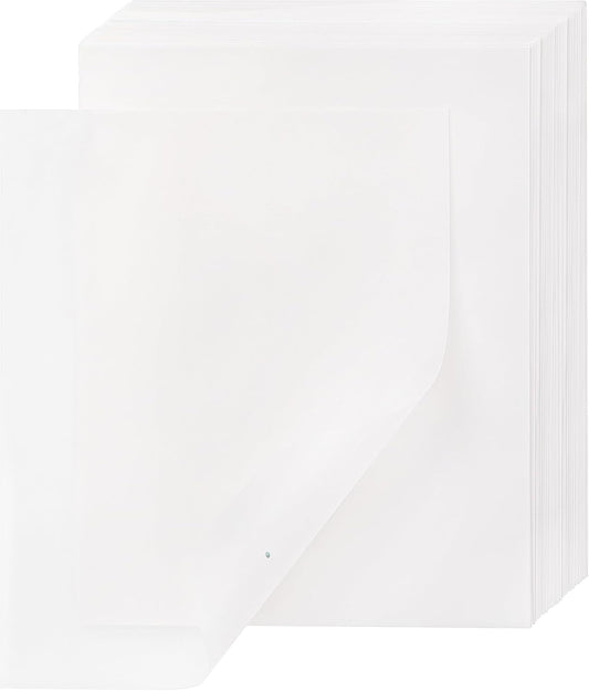 110 Sheets Transparent Vellum Paper - 8.5 x 11in 100GSM Translucent Matte Art Paper for DIY Printing Drawing Wedding Invitations Greeting Cards Decor Gift Wrapping PAP02TP110