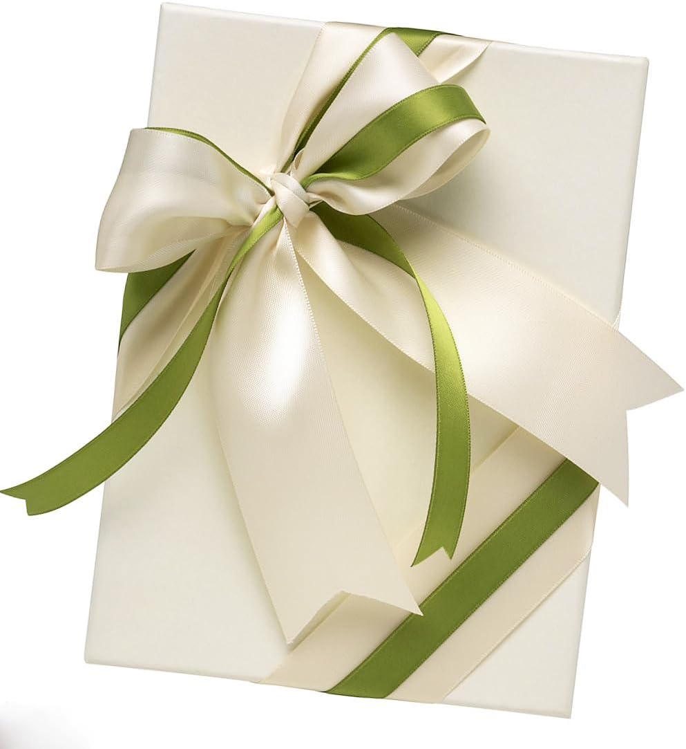 1-1/2" Width x 50 Yards Satin Fabric Ribbon, Yellow Ribbon Perfect for DIY Bows, Swags, Gift Wrapping, Craft, Flower Bouquet，Christmas and Party Decoration