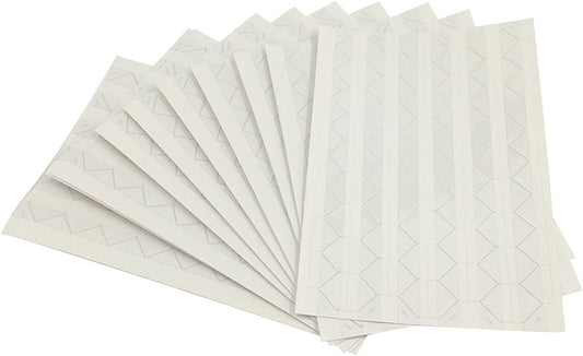 10 Sheet (1020-pack) Photo Corners Self Adhesive PVC Paper Photo Foto Corner Stickers for Scrapbooking Personal Journal (White)