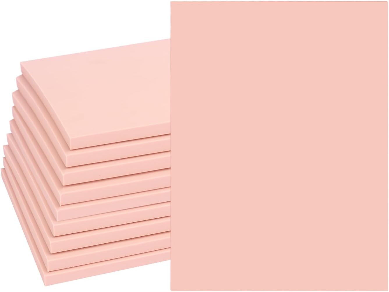 10 Pcs 8"x 6" Rubber Carving Blocks, Linoleum Blocks, Stamp Carving Blocks for Printmaking, Linocut Artists, Crafts and More,(Pink)