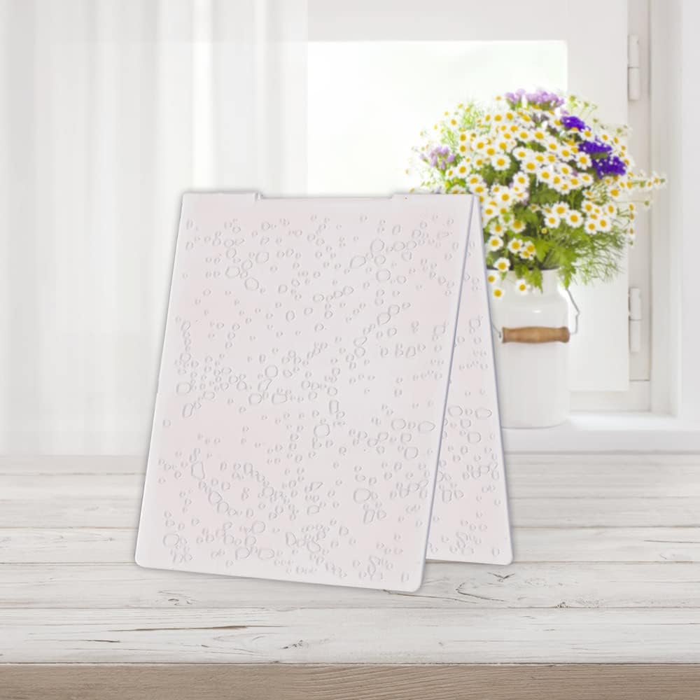 Hying 3-D Textured Impressions Background Embossing Folder, Bubble Pattern Plastic Embossing Folder Template for Card Making Scrapbooking Paper Craft Album Stamps DIY Décor