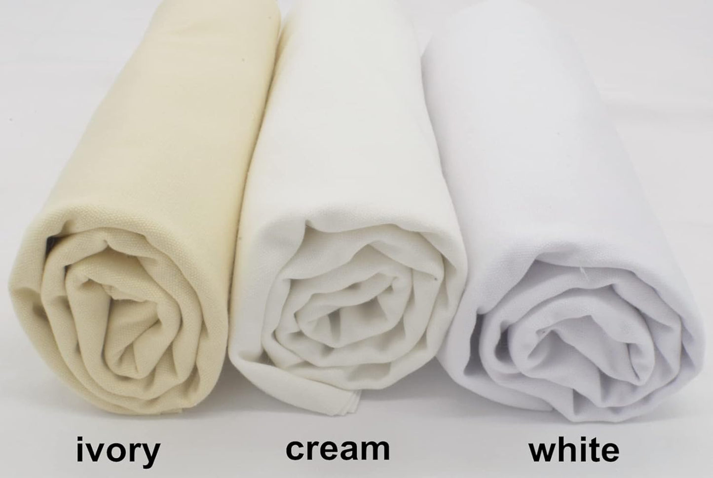 iNee Embroidery Fabric Squares Cotton, 10 Squares of 10 x 10-inch, Cream