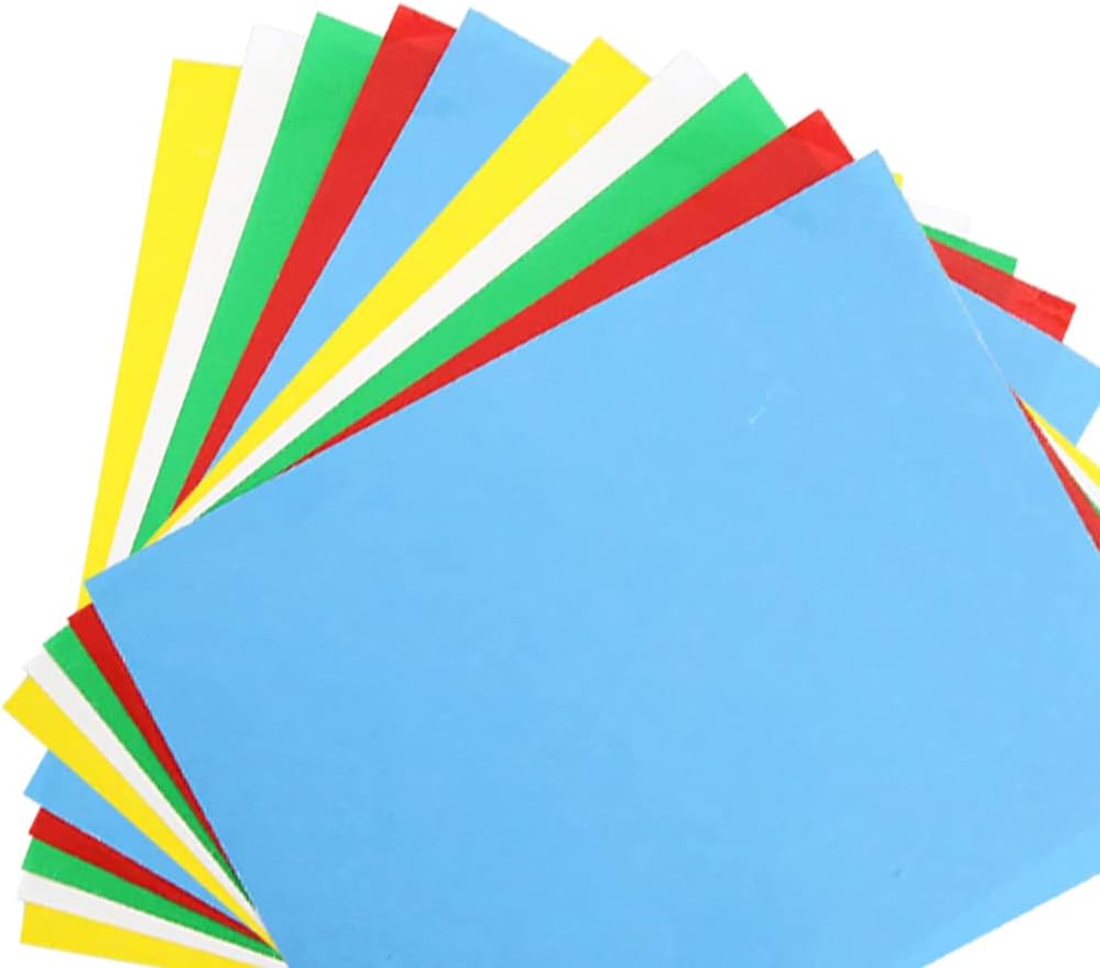 10 Pcs Transfer Paper, Carbon Transfer Paper 11x9Inch, Carbon Water-Soluble Tracing Paper Transfer Pattern on Cross Stitch Cloth, Canvas, Wood for Home Sewing(Blue, White, Green, Red, Yellow)