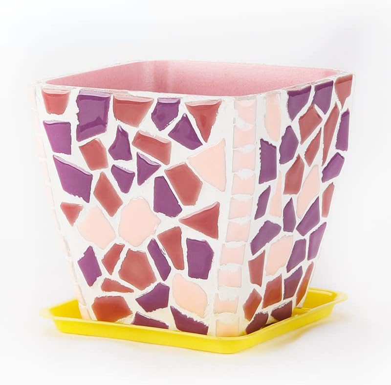 1.1LB Irregular Ceramics Mosaic Tiles, Mosaic Pieces Stones for DIY Mosaic Making Craft Hobby Arts Home Wall Decoration (Sky Blue)