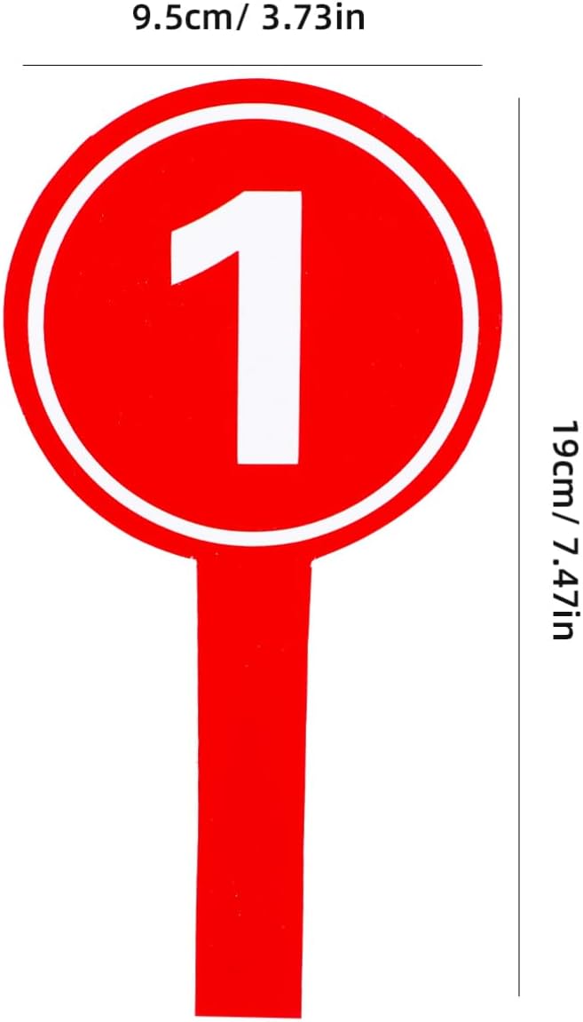 10pcs Handheld Score Paddles Foam Number Scoreboards 1-10 Voting Scoreboards for Sport Competition Classroom Voting and Answers