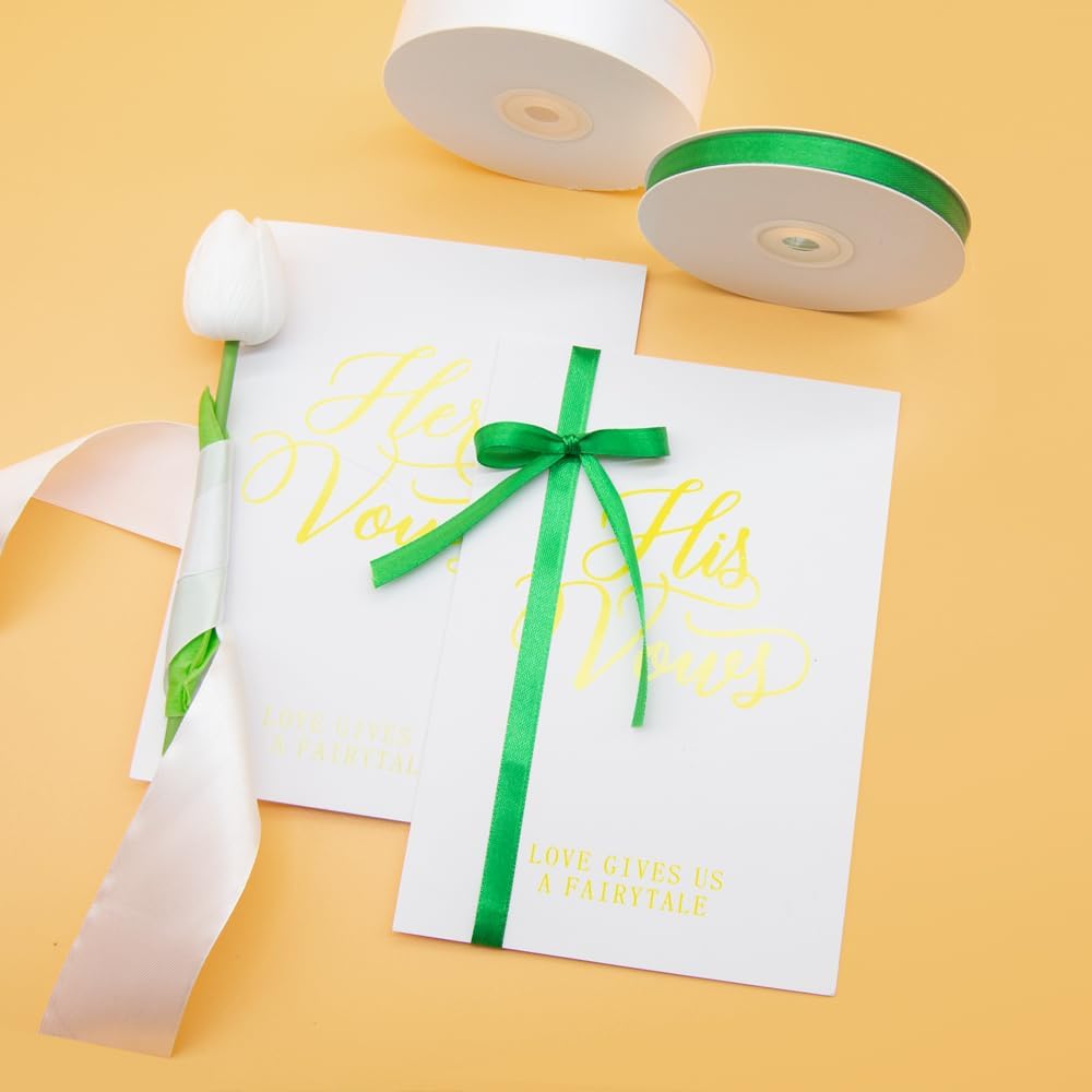 1" x 50 Yards Satin Ribbon - Black Silk Ribbon with Spool - Ideal for Gift Wrapping, Floral Bouquets, Crafts, Wedding Party Decorations, Christmas and Sewing Projects