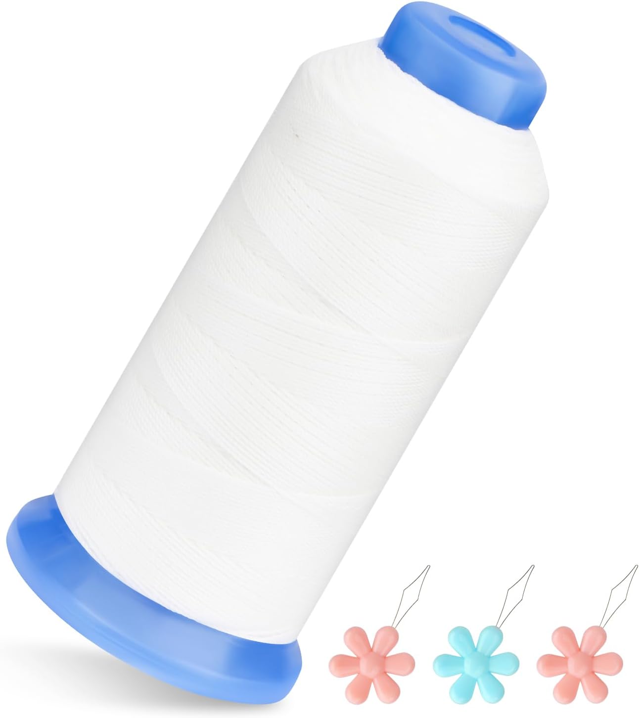 0.55mm Beading Threads, 490 Yards Round Waxed Threads Polyester Cord Bracelet Beading Cords for Bracelet DIY Craft Jewelry Making Sewing Craft