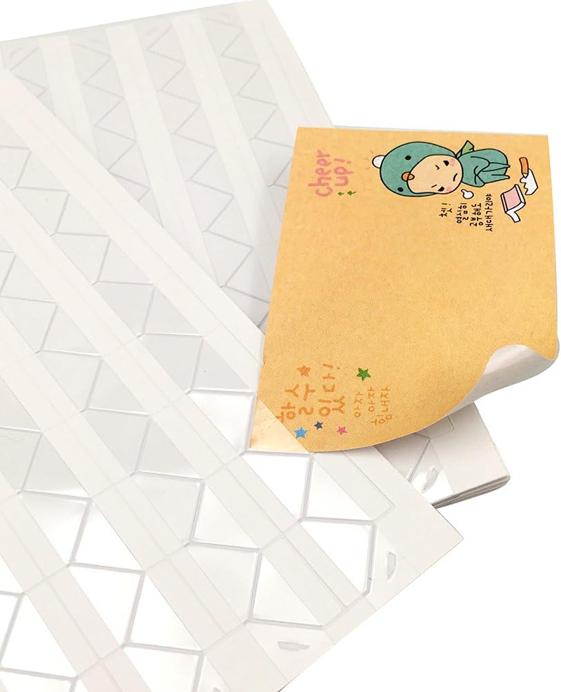 10 Sheet (1020-pack) Photo Corners Self Adhesive PVC Paper Photo Foto Corner Stickers for Scrapbooking Personal Journal (Clear)