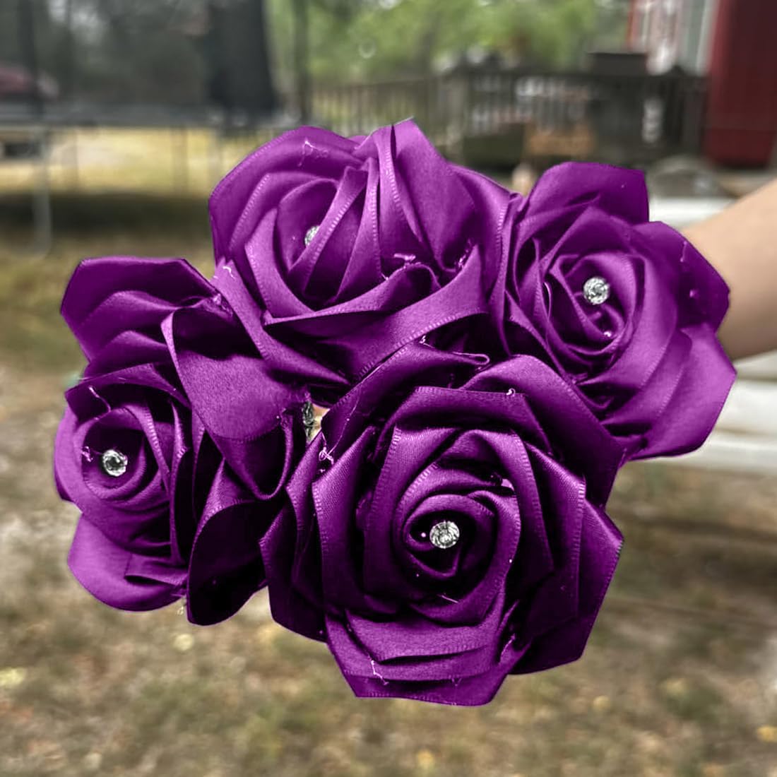 1-1/2" Width x 100 Yards Satin Ribbon, Purple Ribbon Perfect for DIY Craft, Bows, Gift Wrapping, Flower Bouquet, Valentine's Day, Christmas and Halloween Party Decoration