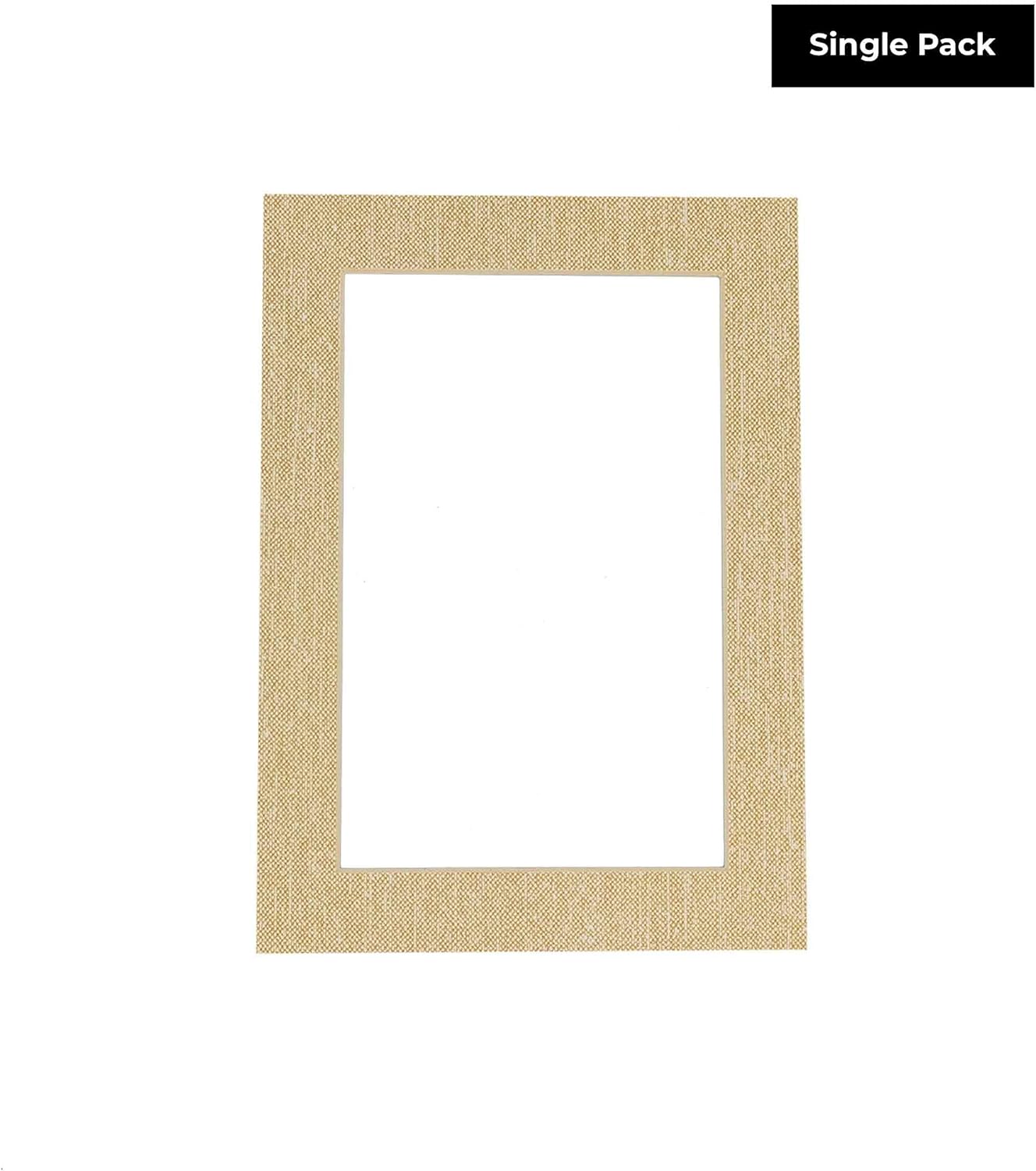 11x14 Mat Bevel Cut for 8.5x11 Photos - Acid Free Fresh Linen Canvas Precut Matboard With Backing Board and Crystal Clear, Self Seal Mat Bag - For Pictures, Framing - 4-ply Thickness