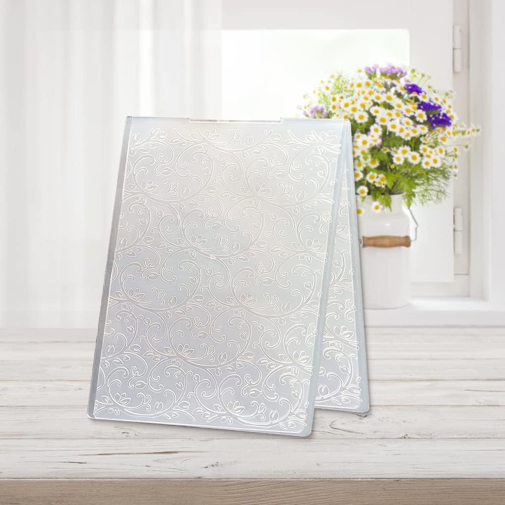 Hying 3-D Textured Impressions Background Embossing Folder, Christmas Ball Pattern Plastic Embossing Folder Template for Card Making Scrapbooking Paper Craft Album Stamps DIY Décor