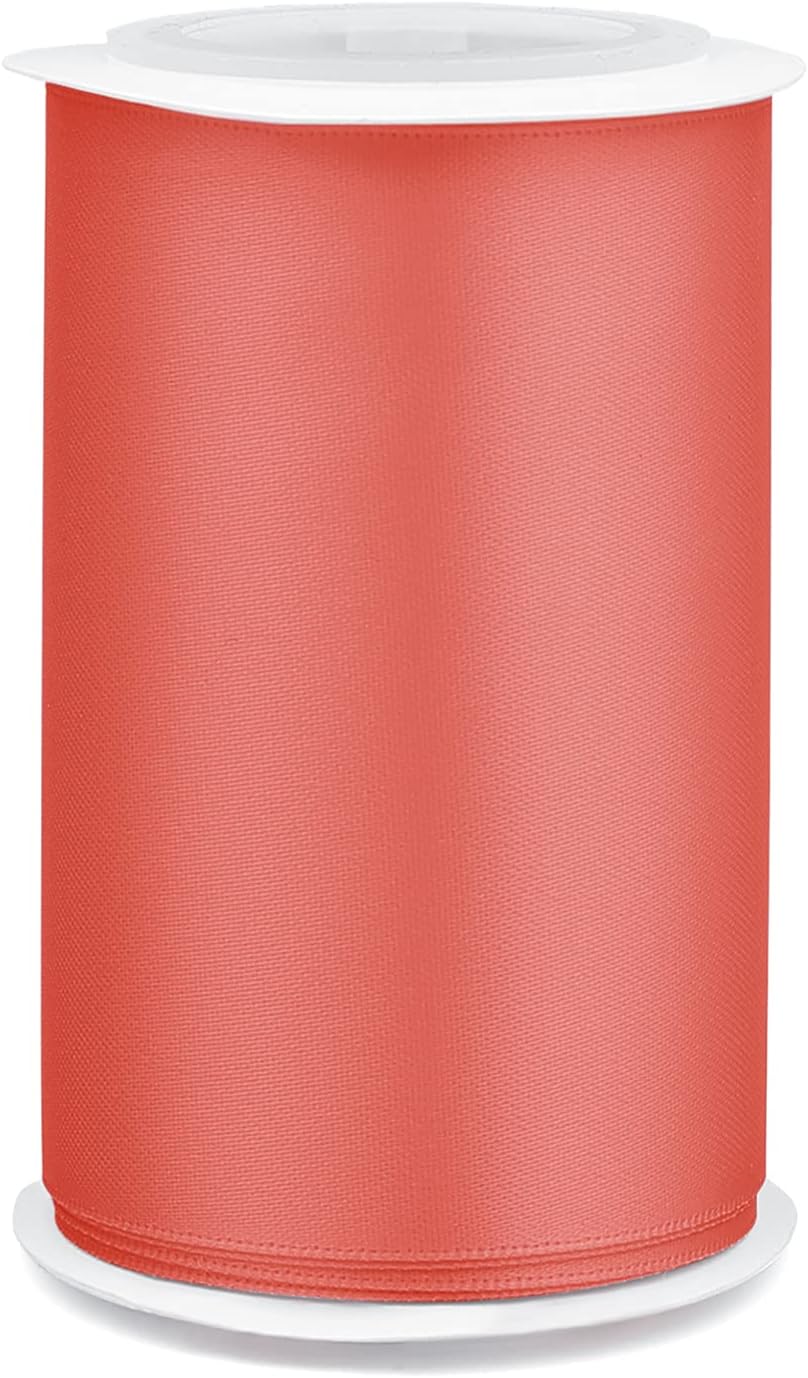 Humphrey's Craft 3 Inch Watermelon Double Faced Satin Ribbon - 5 Yards Variety of Color for Crafts Gift Wrapping Cutting Ceremony Decoration Sewing Christmas Tree Wedding and Dining Tables.