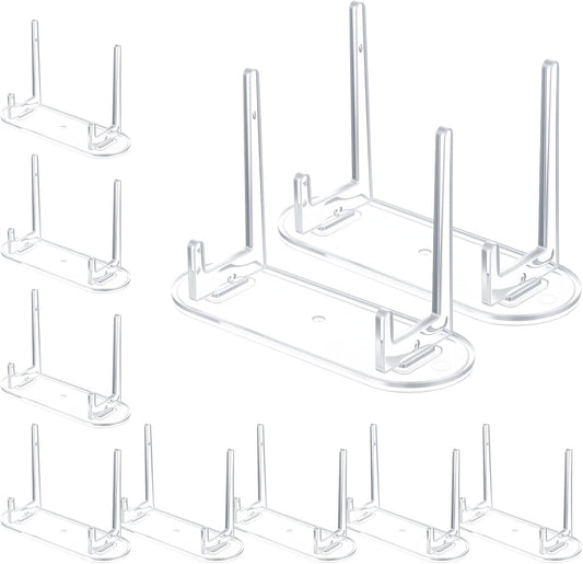10 Pcs Card Display Stand, Acrylic Clear Card Trading Stand, Cards Display for Challenge Coin Graded Card Sports Card Trading Card PSA Card Baseball Card