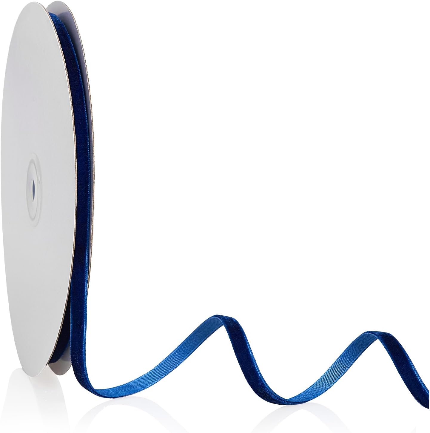 1/4" X 20 Yards Navy Blue Velvet Ribbon for Christmas Tree Wreath Decoration Handmade Crafts Ornaments Gift Wrapping & Bow Making