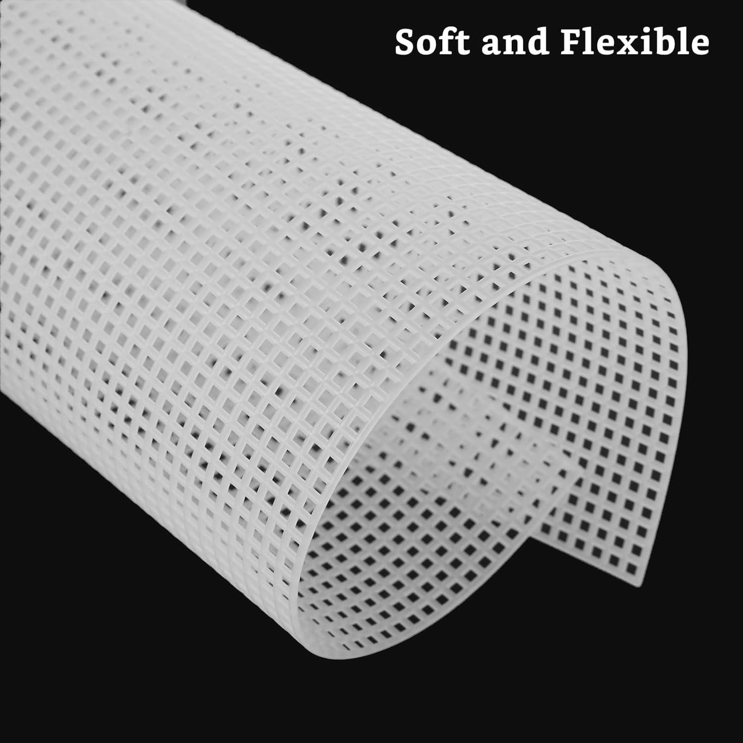 24PCS 7 Count Plastic Mesh Canvas Sheets, 7 CT Perforated Plastic Stitching Canvas Cross Stitch Mesh Canvas for Embroidery, Crafts DIY Crochet Projects, 13.2 X 10.2 Inch, White