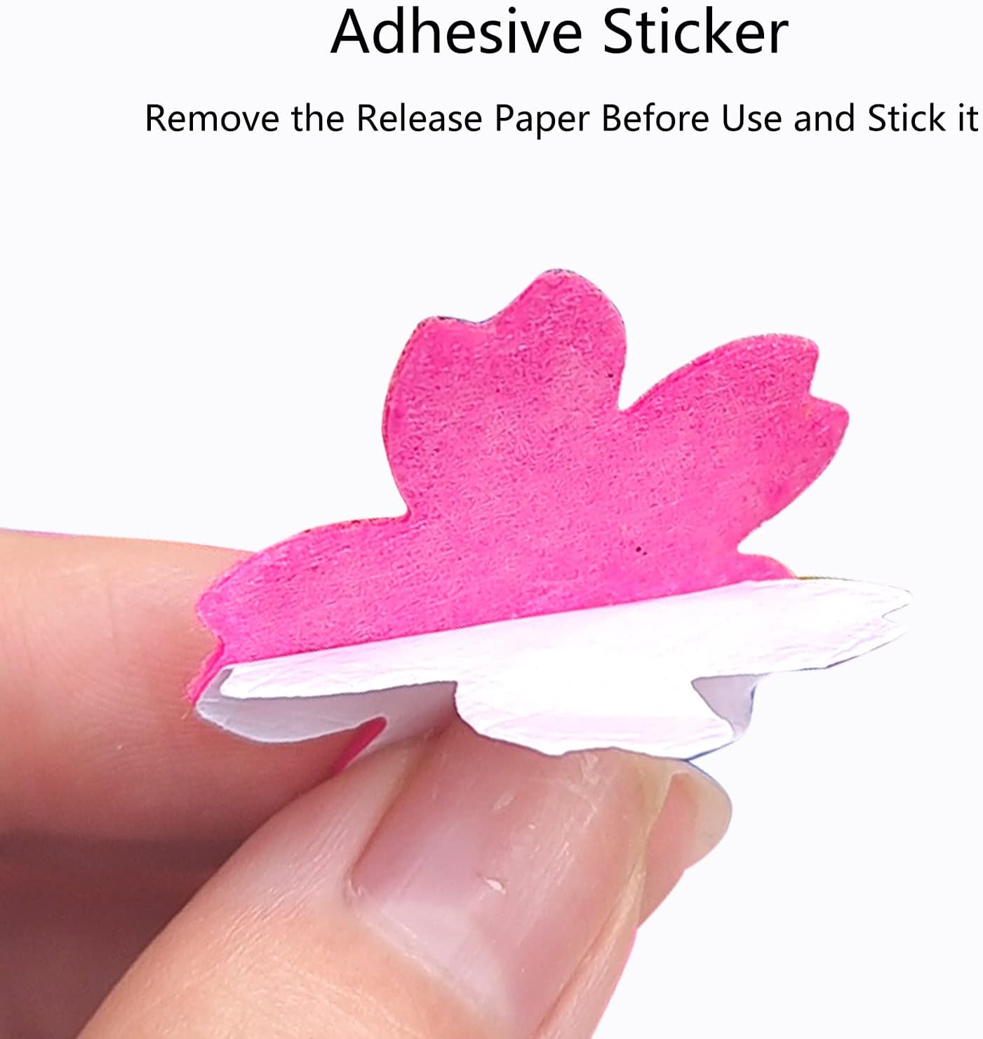 Felt Stickers, Self Adhesive Flower Butterfly Clover Assorted Shapes, Greeting Cards Decorative Stickers with Assorted Colors and Sizes Packing for Kid's Arts Craft Supplies