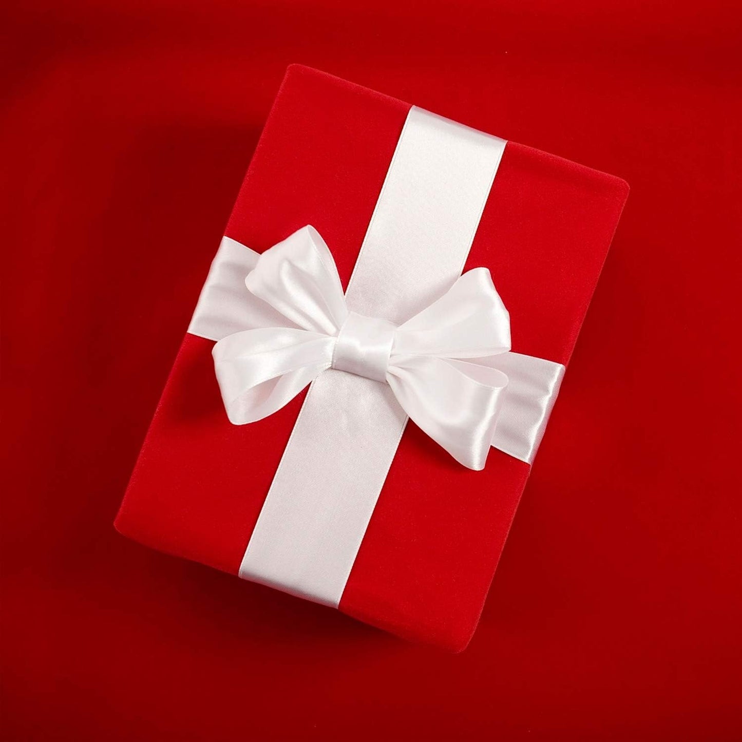 Humphrey's Craft 1-1/2 Inch White Double Faced Satin Ribbon - 25 Yards Variety of Color for Crafts Gift Wrapping DIY Bows Bouquet Decoration Sewing Christmas Tree Wedding and Invitation Card.