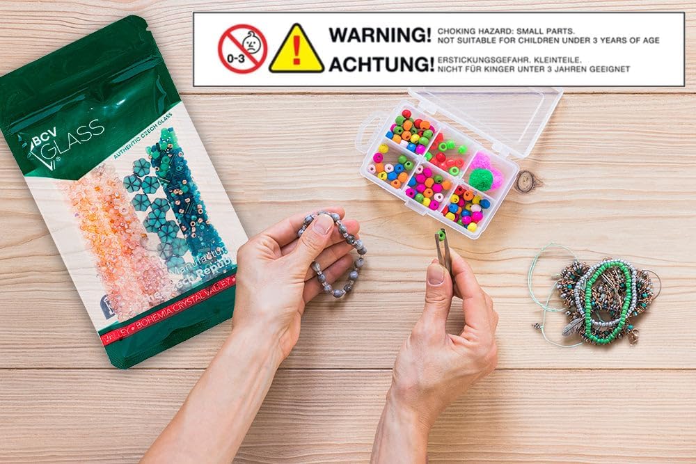 100pcs Faceted Fire Polished Pressed Czech Glass Beads 3mm (0.12in), Jet Black 23980