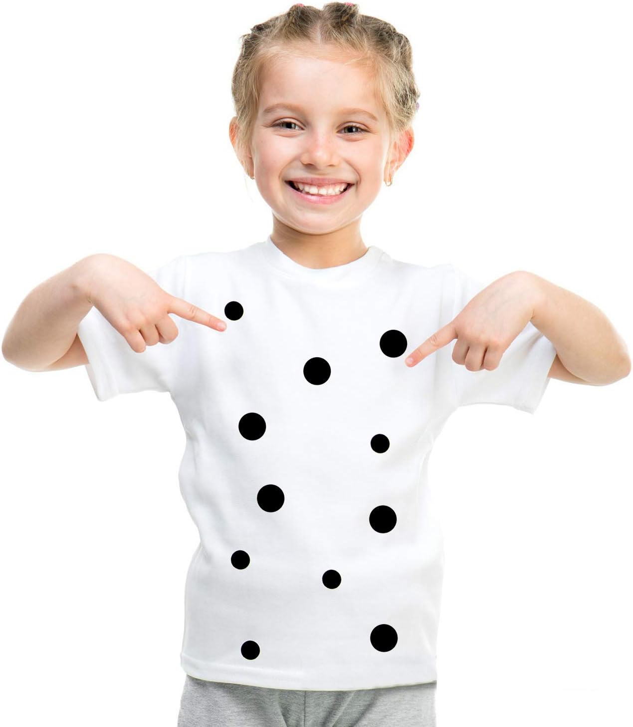 Iceyyyy 200+ Pieces Black Adhesive Felt Circles, Black Self-Adhesive Felt Sticker for Halloween DIY Projects, Professional Craft Finishing (0.5 and 0.75 Inch)