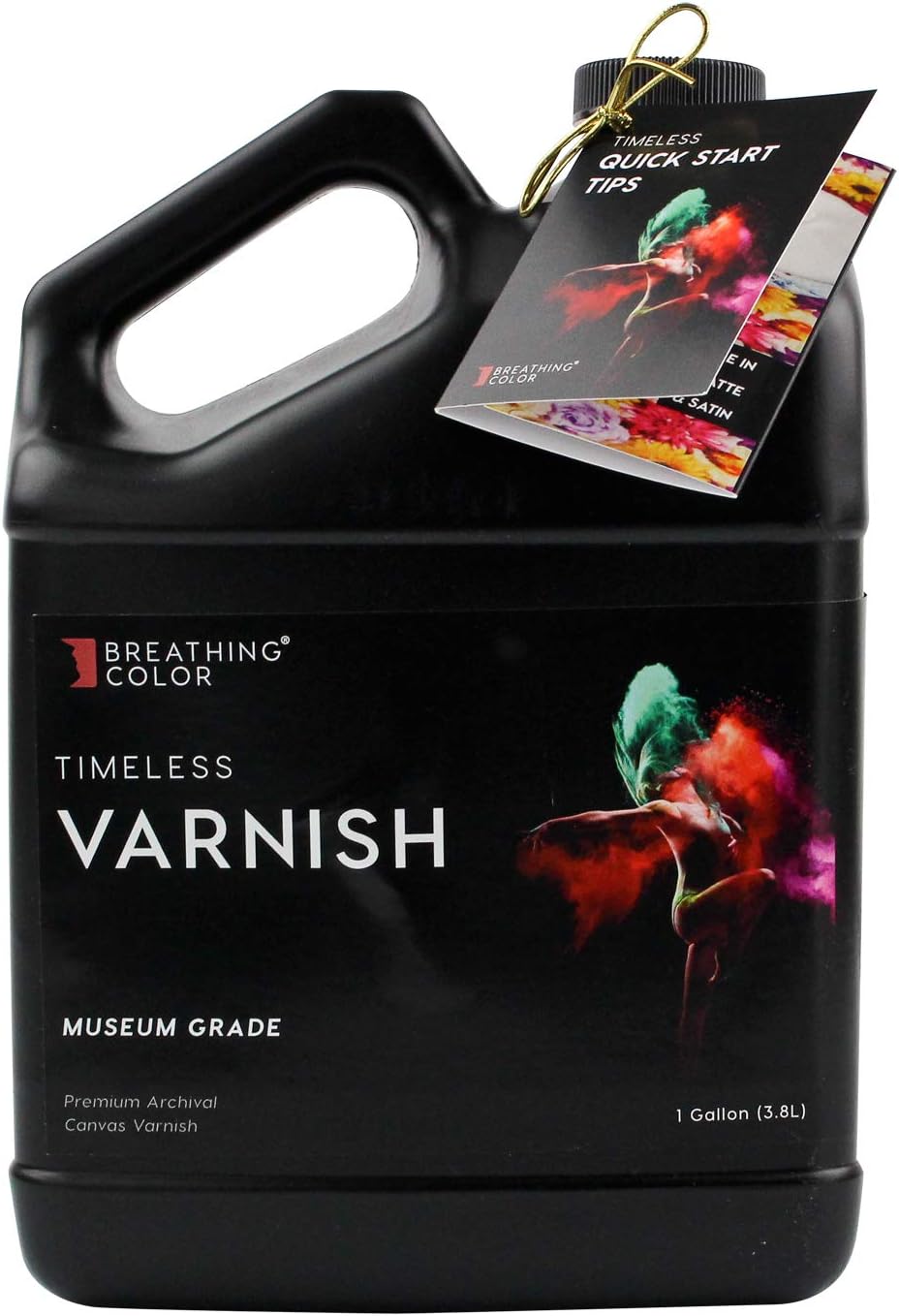 Breathing Color Timeless Archival Print Varnish - 1 Gallon Matte Finish - Premium Water-Based Canvas Coating with Fade Protection and No Glare Finish