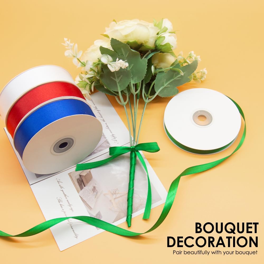 1-1/2" x 50 Yards Satin Ribbon - Navy Blue Silk Ribbon with Spool - Ideal for Gift Wrapping, Floral Bouquets, Crafts, Wedding Party Decorations, Christmas and Sewing Projects