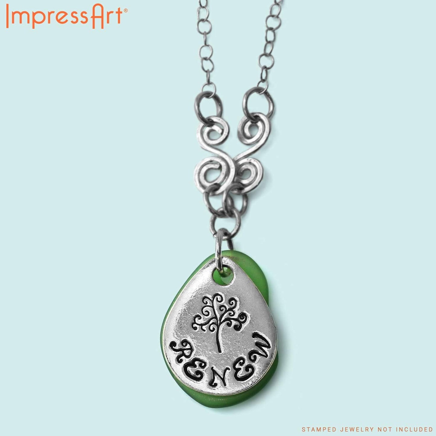 ImpressArt - Tree of Life Signature Design Metal Stamp, 6mm