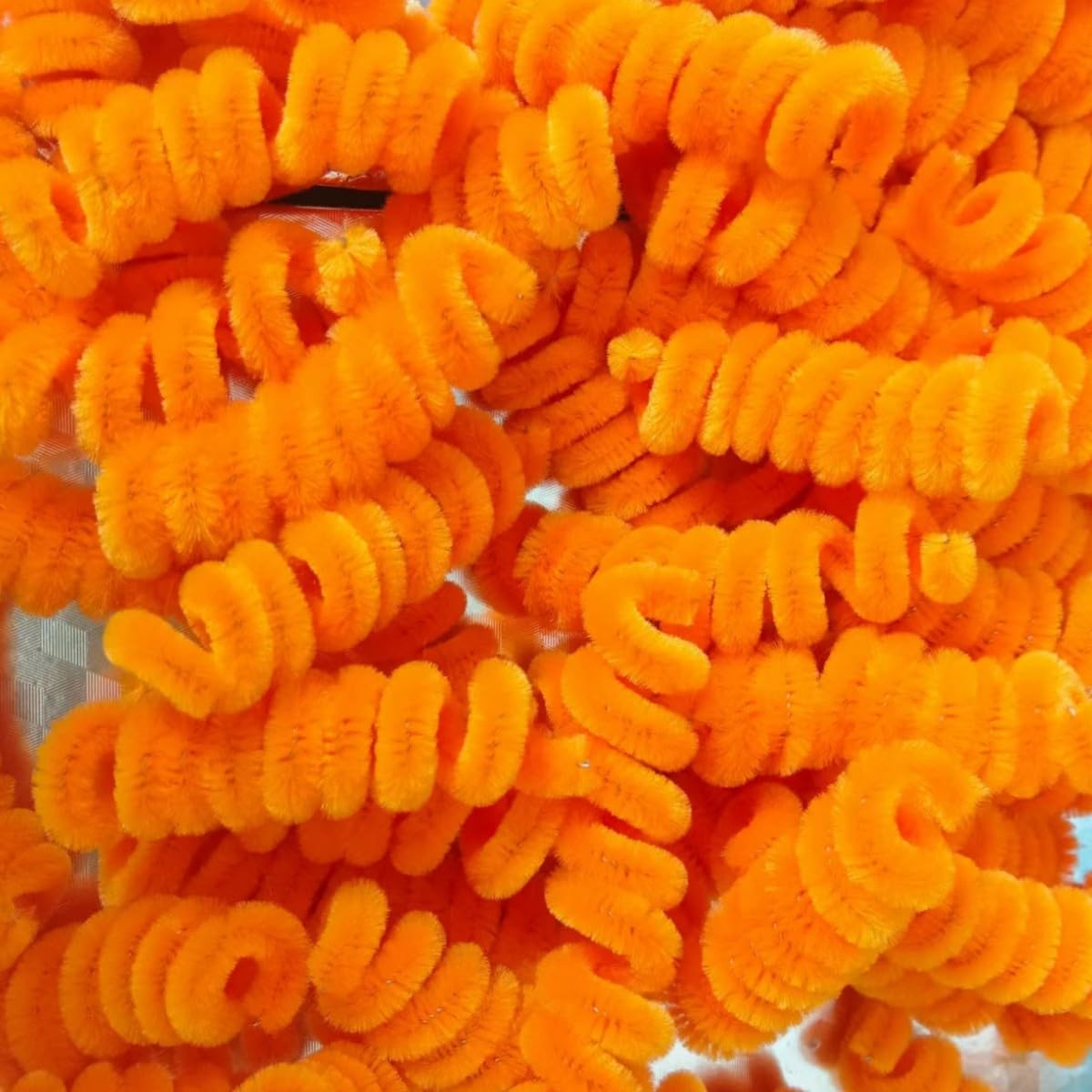 100 Pieces Pipe Cleaners Chenille Stem, Pumpkins Color Pipe Cleaners Set for Pipe Cleaners DIY Arts Crafts Decorations, Chenille Stems Pipe Cleaners (Gold)