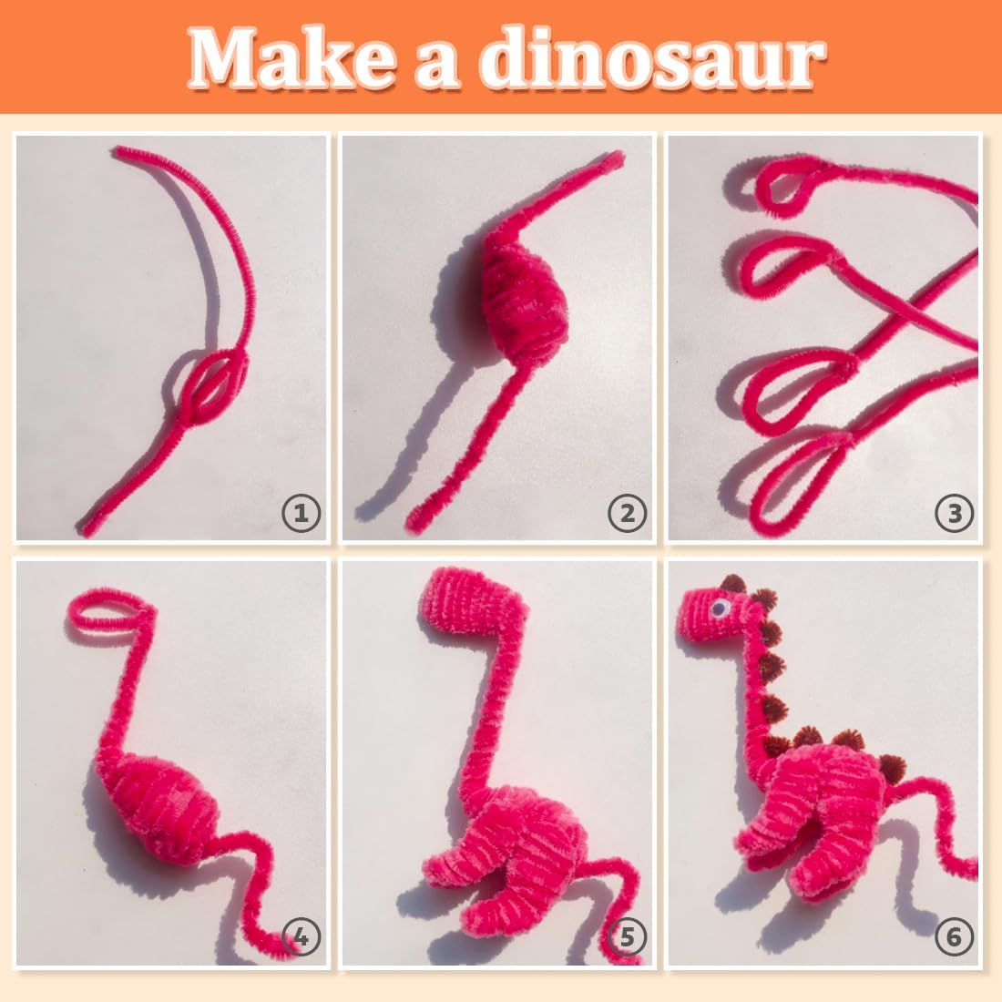 1000pcs Pipe Cleaners, Pipe Cleaners for Crafts, Craft Supplies Multicolor Chenille Stems for Art&Craft Christmas DIY Projects(12inch*6mm,20colors)