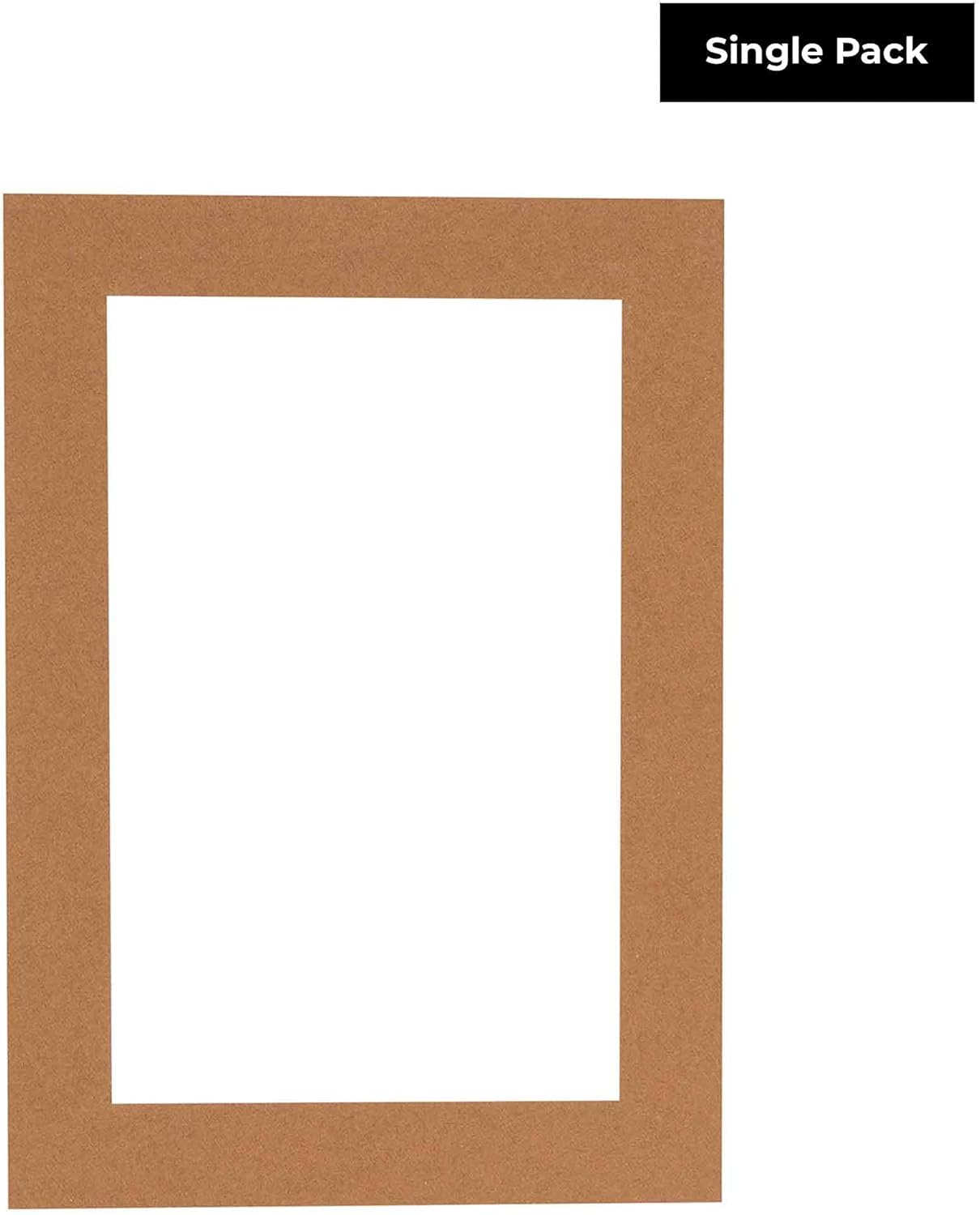 11x14 Mat Bevel Cut for 8.5x11 Photos - Acid Free Aged Oak Brown Precut Matboard - For Pictures, Photos, Framing - 4-ply Thickness