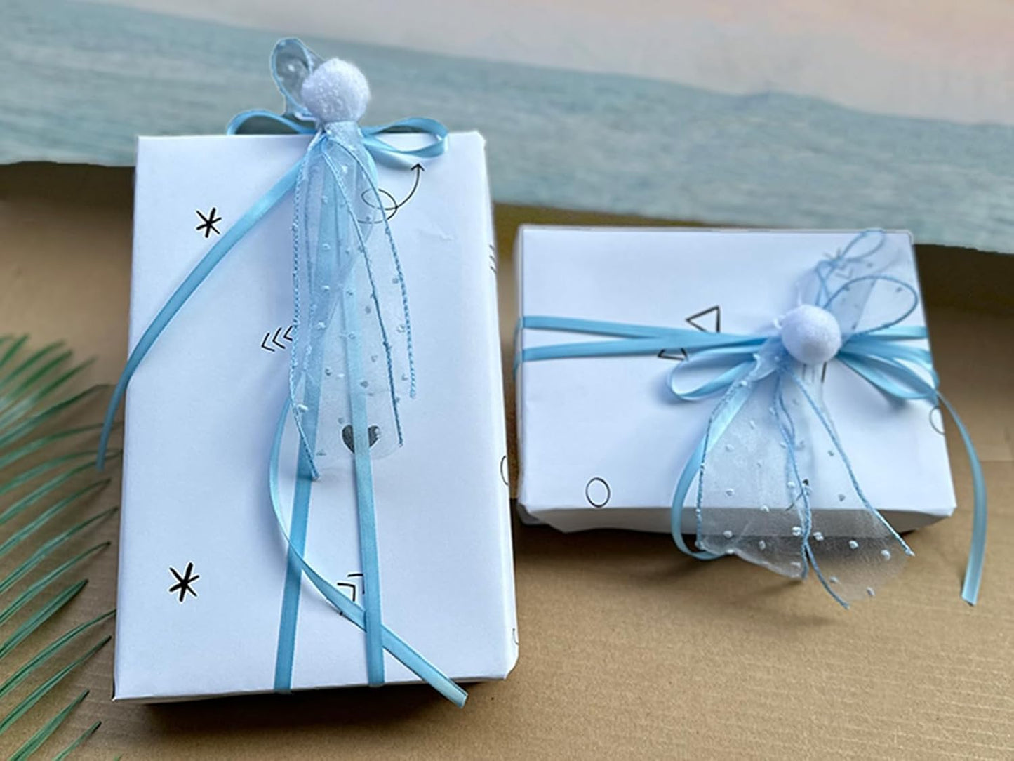 1/4" x 100 Yards Sky Blue Polyester Satin Ribbon Single Faced Bulk Fabric Ribbons for Gift Wrapping, Crafting and DIY Projects, Hair Accessories, Tiny Bows