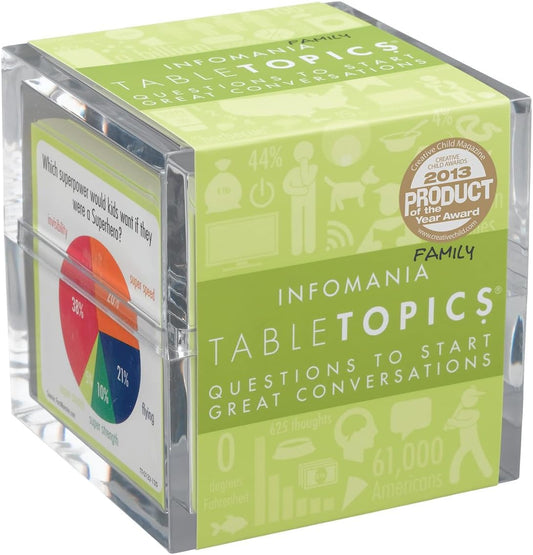 TABLETOPICS Family Infomania: Questions to Start Great Conversations