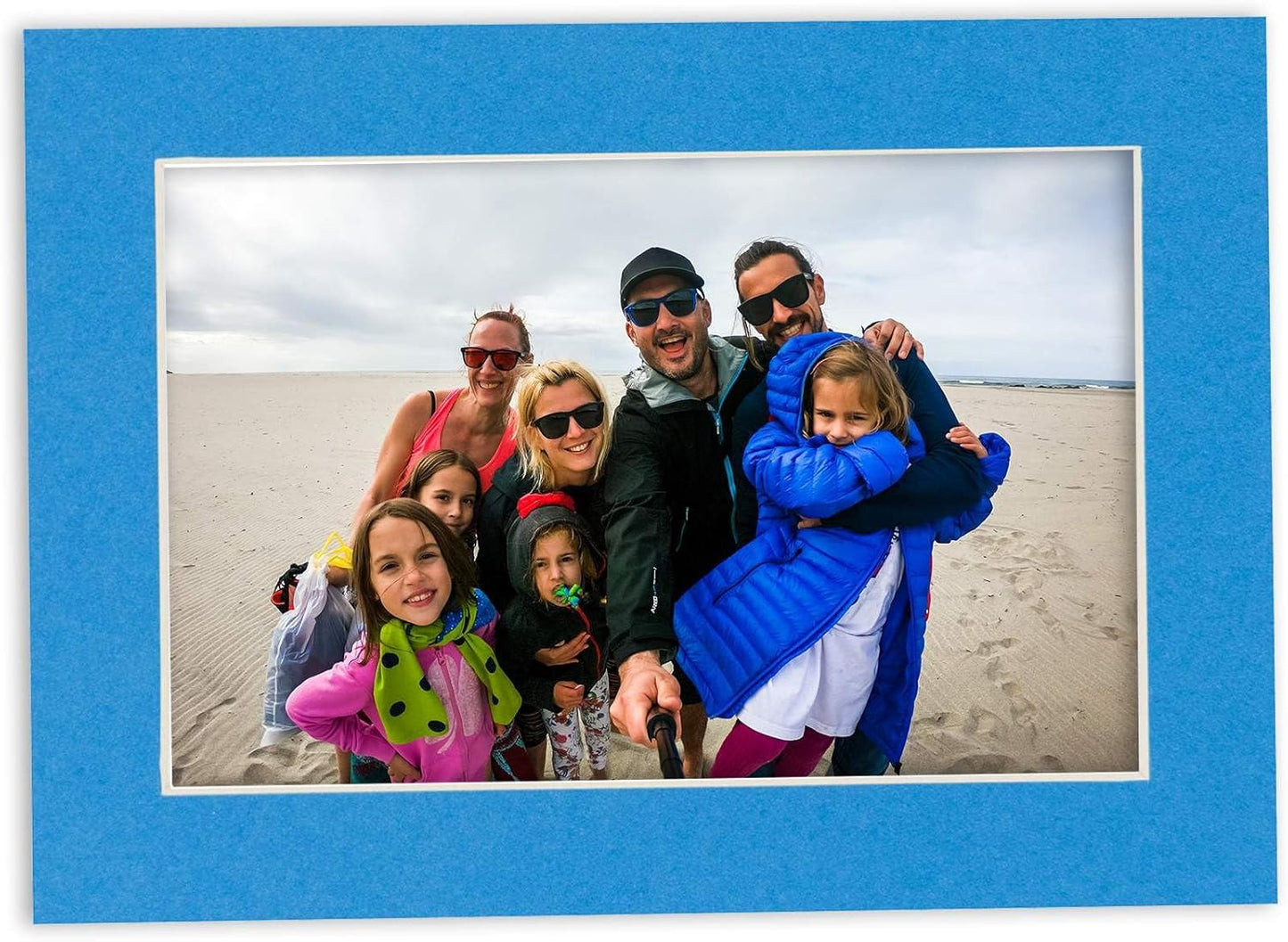 11x14 Mat for 8.5x11 Photo - Precut Bay Blue Picture Matboard for Frames Measuring 11 x 14 Inches - Bevel Cut Matte to Display Art Measuring 8.5 x 11 Inches - Acid Free Pack of 100 MATS