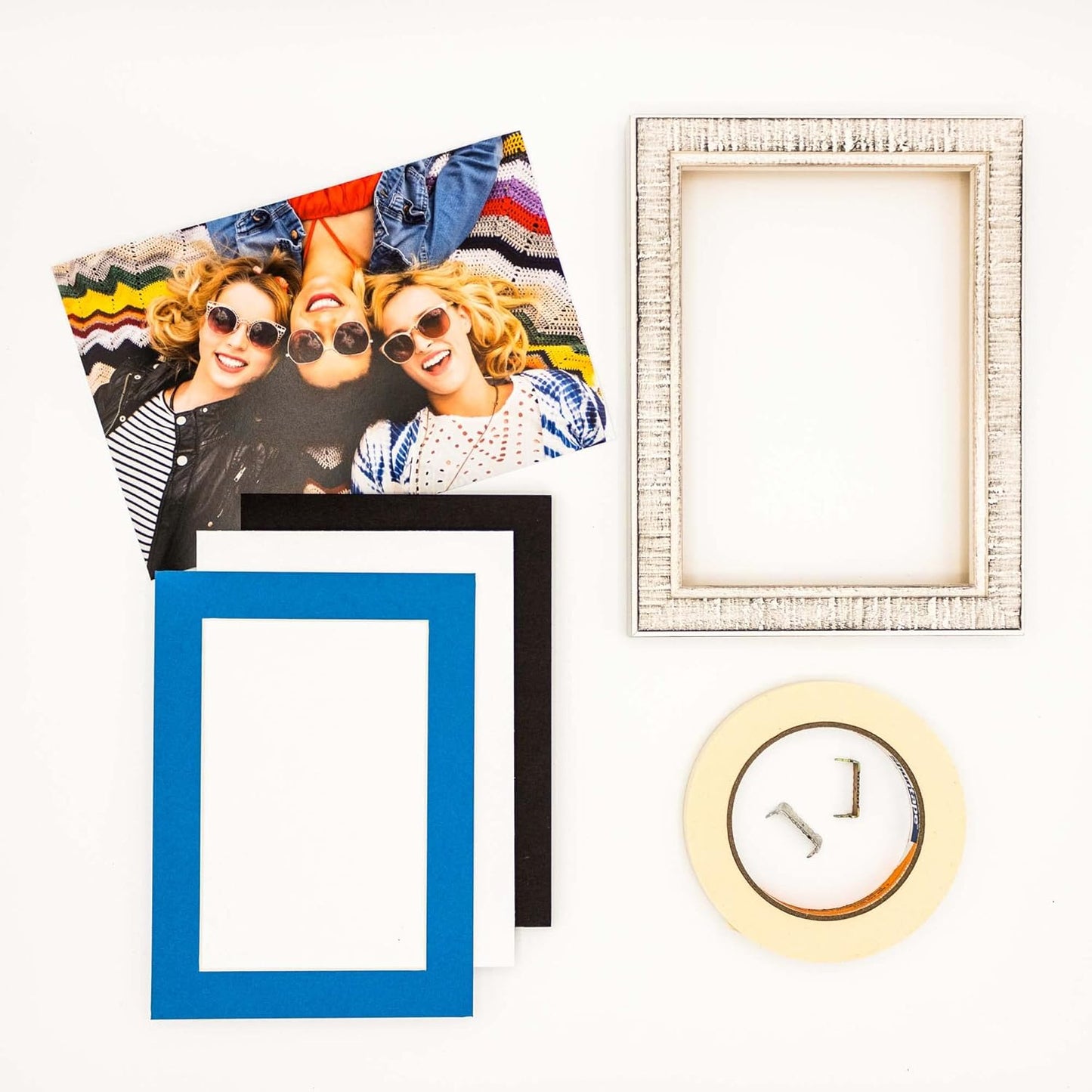 11x14 Mat for 8.5x11 Photo - Precut Bay Blue Picture Matboard for Frames 11 x 14 Inches - Bevel Cut Matte to Display Art 8.5 x 11 Inches - Acid Free Pack of 100 MATS with Backing Boards & Clear Bags