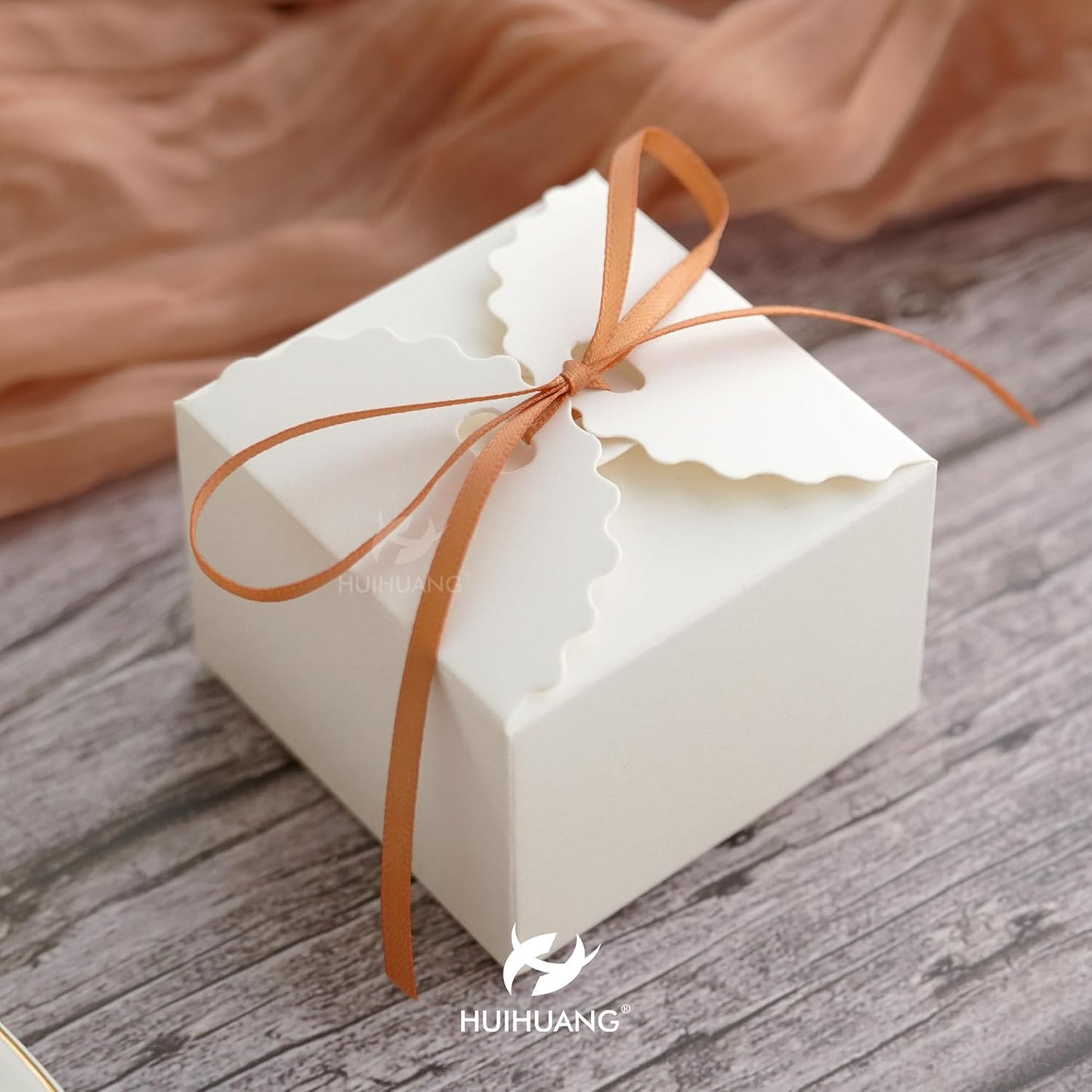 HUIHUANG 1/8" Terracotta Satin Ribbon Small Thin Ribbon for Crafts Gift Wrapping DIY Bows Decoration Sewing and Invitation Card Hanging Tags-100 Yards