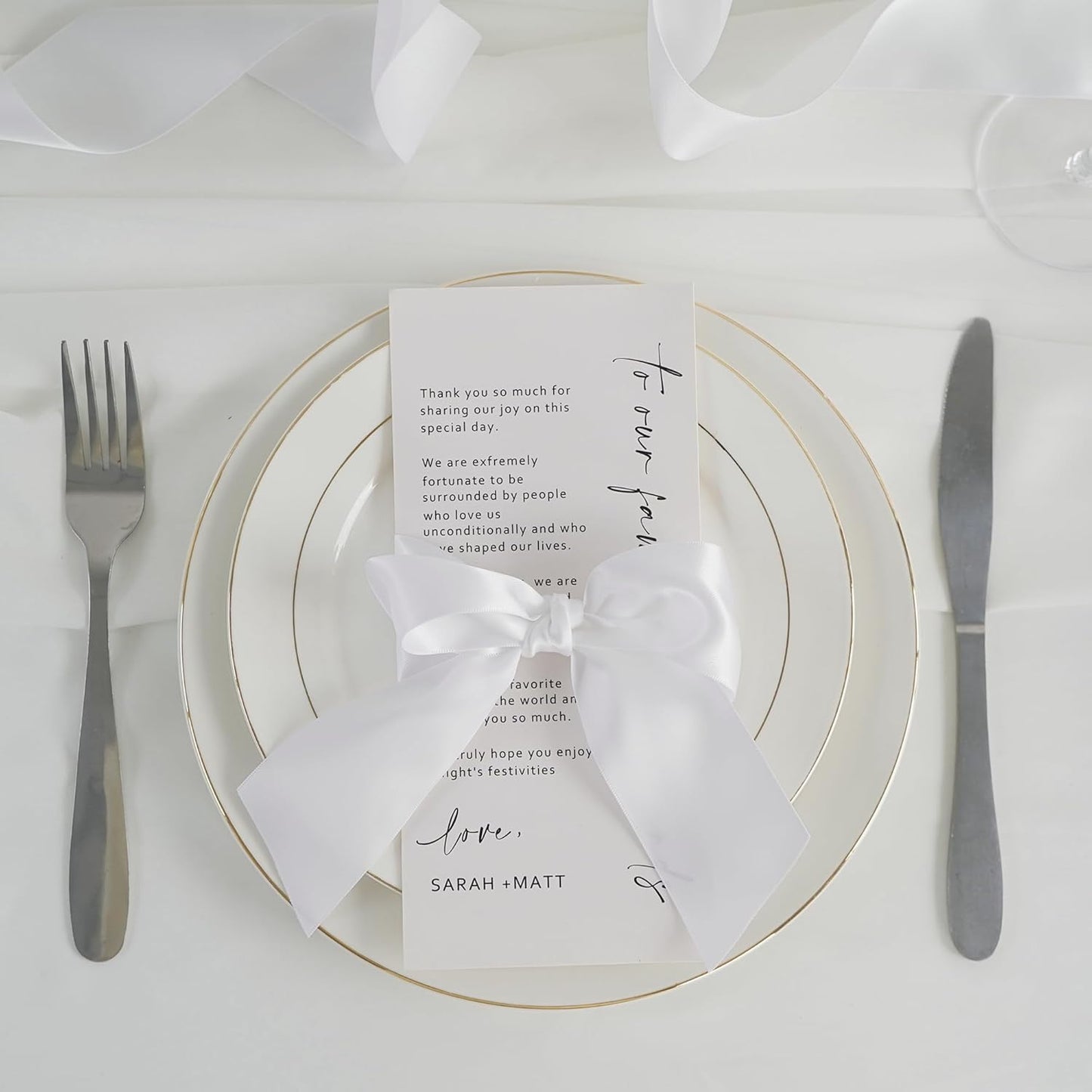 HUIHUANG White Satin Ribbon 1 inch x 50 Yards Double-Faced Polyester Silk Satin Ribbon for Gift Wrapping, Invitations, Hair, Bows Making, Holiday Decor, Flower Bouquet