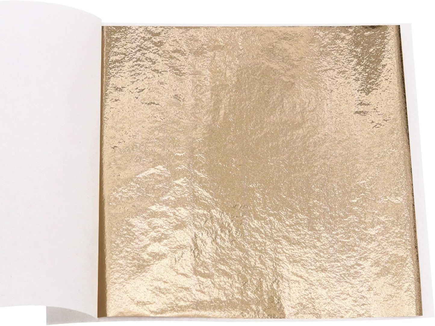 Imitation Gold Leaf Sheets - KINNO Champagne Gold Foil Multipurpose for Home, Wall, Frame, Ceiling, Furniture Decoration, 100 Sheets 3.15 by 3.35 Inches